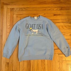 Mens Blue GOAT USA Crewneck